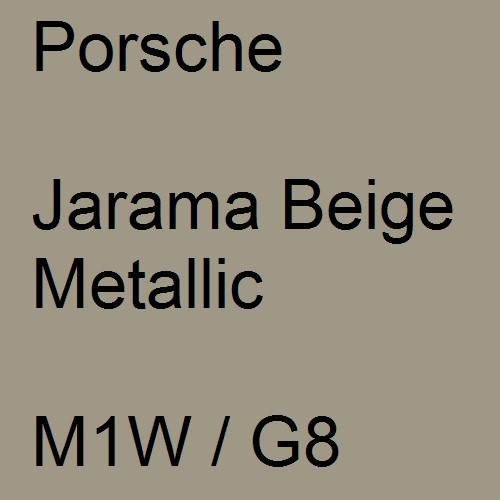 Porsche, Jarama Beige Metallic, M1W / G8.